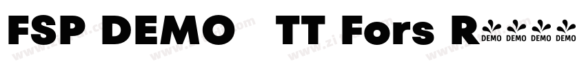 FSP DEMO   TT Fors R字体转换